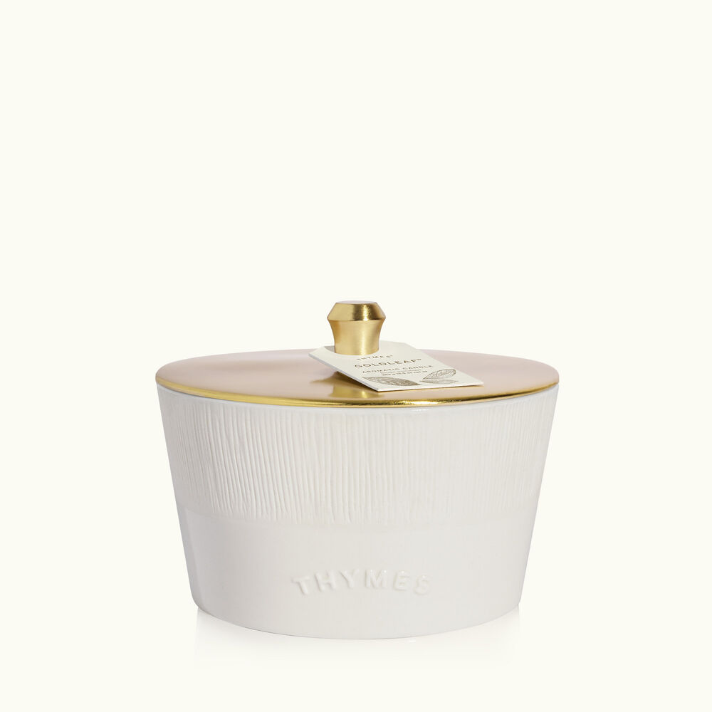 Thymes Goldleaf 3-Wick Candle image number 1